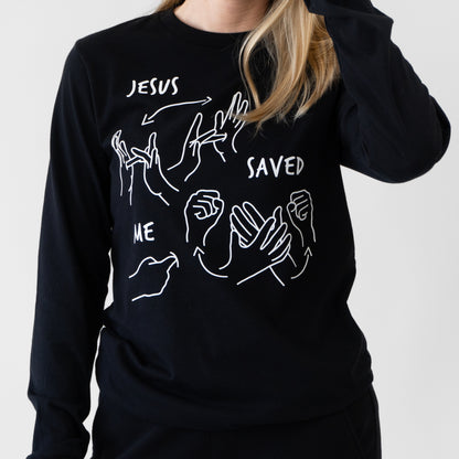 JESUS SAVED ME LONG SLEEVE